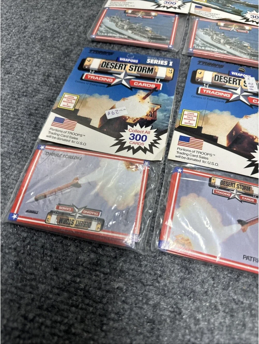 1991 Spectra Star Troops Desert Storm Trading Cards Rack PackS Series 1 10 Pks